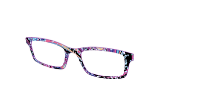 The Vaporwave Marble with Star Glitter - Angle Top Thumbnail - Pair Eyewear