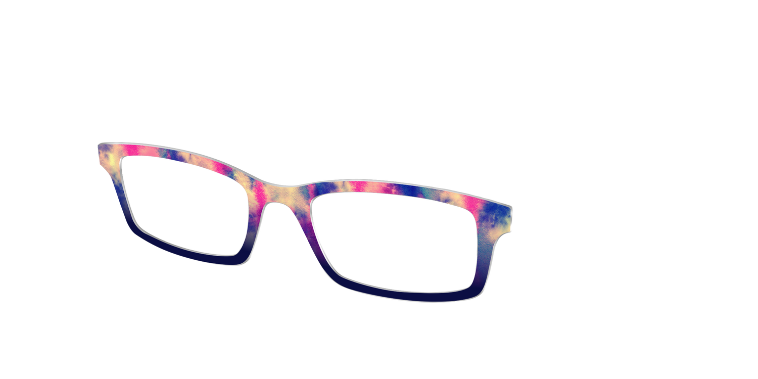 The Vibrant Tie-Dye Spots - Angle Top Image - Pair Eyewear