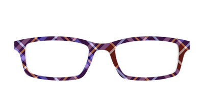 The Water Iris Plaid - Front Top Thumbnail - Pair Eyewear