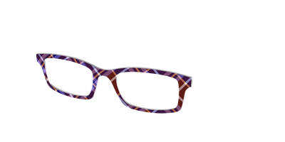 The Water Iris Plaid - Angle Top Thumbnail - Pair Eyewear