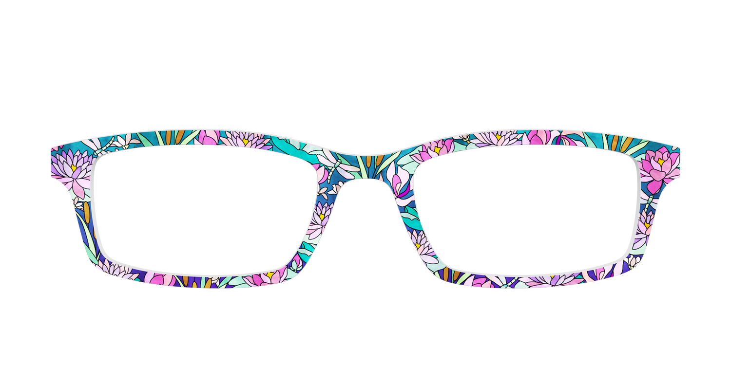 The Water Lily Stained Glass - Front Top Image - Pair Eyewear