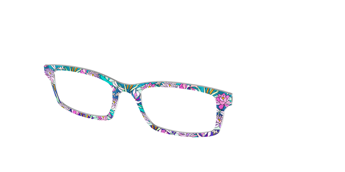 The Water Lily Stained Glass - Angle Top Image - Pair Eyewear