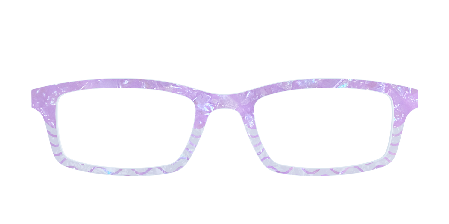 The Wavy Pearl Crystal Split - Front Top Image - Pair Eyewear