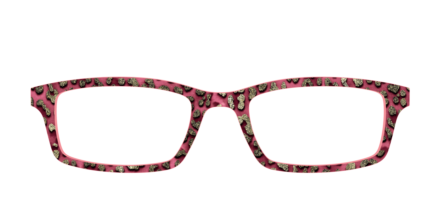 The Wild at Heart Gold Glitter - Front Top Image - Pair Eyewear