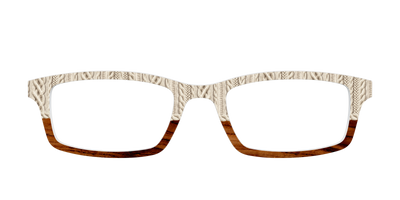 The Woven Wood Split - Front Top Thumbnail - Pair Eyewear