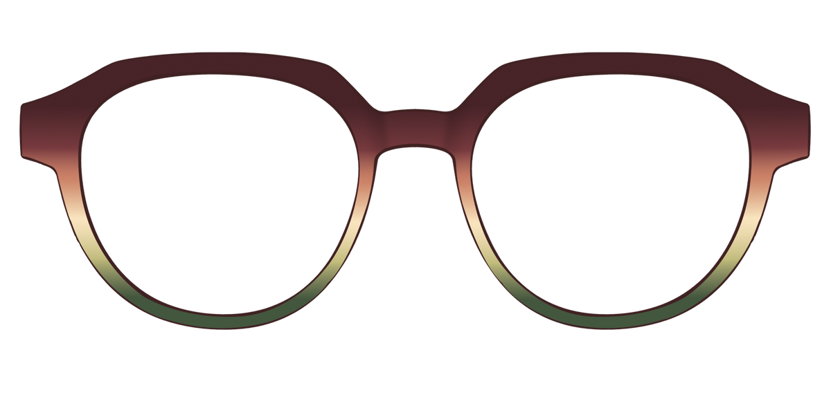 The Acorn to Moss Gradient - Front Top Image - Pair Eyewear