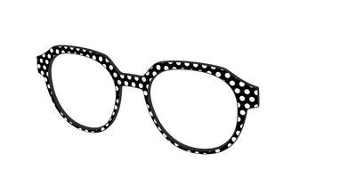 The Black Polka Dots - Angle Top Thumbnail - Pair Eyewear