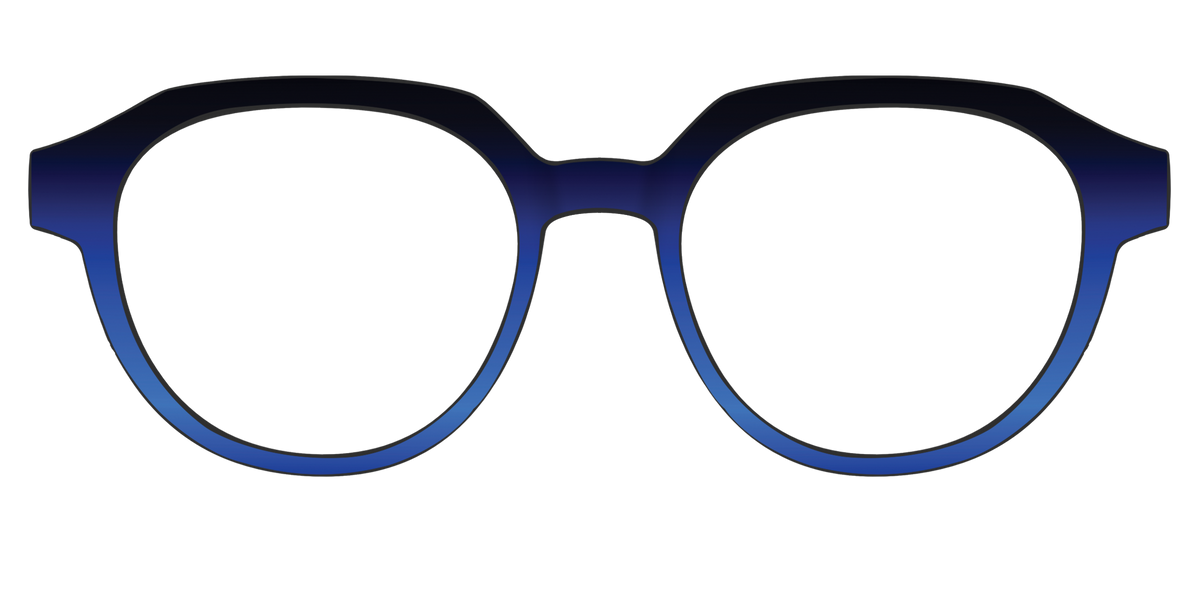 The Black to Blueberry Gradient - Front Top Image - Pair Eyewear