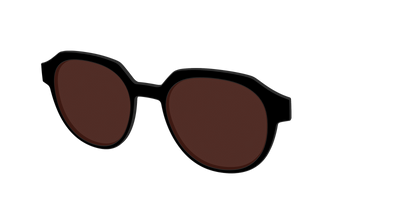 The Black with Brown Golf lens - Angle Top Thumbnail - Pair Eyewear