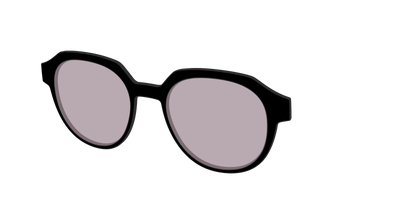 The Black with Gray Gaming lens - Angle Top Thumbnail - Pair Eyewear