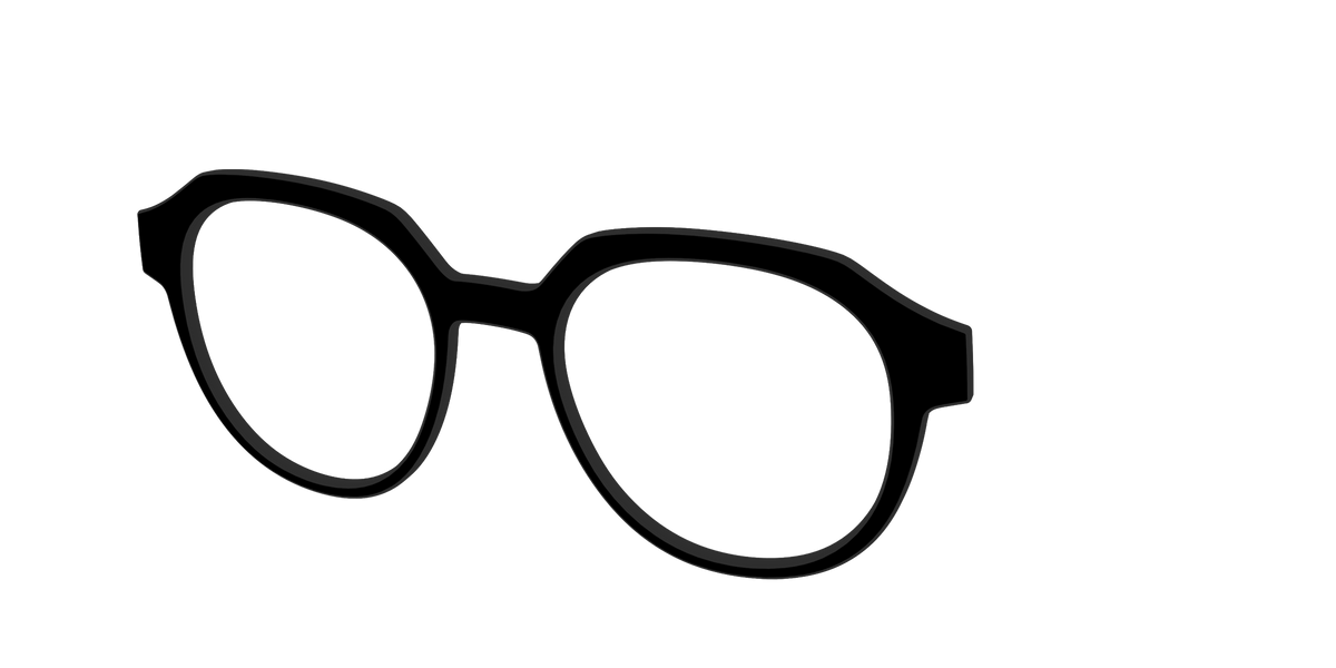 The Black - Angle Top Image - Pair Eyewear