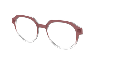 The Burgundy Gradient Crystal - Angle Top Thumbnail - Pair Eyewear