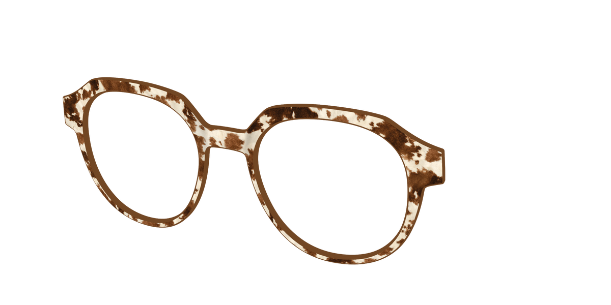 The Cowhide - Angle Top Image - Pair Eyewear
