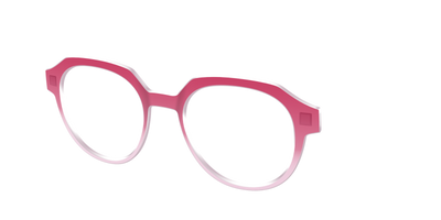 The Flamingo to Blush Gradient Crystal - Angle Top Thumbnail - Pair Eyewear