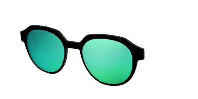 The Polarized Green Reflective Sun Top - Angle Top Thumbnail - Pair Eyewear