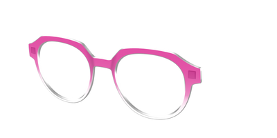 The Magenta Gradient Crystal - Angle Top Thumbnail - Pair Eyewear