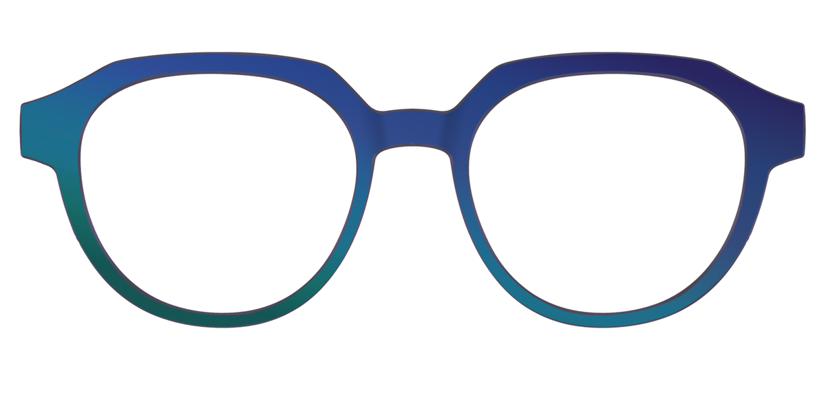 The Peacock Ombre - Front Top Image - Pair Eyewear