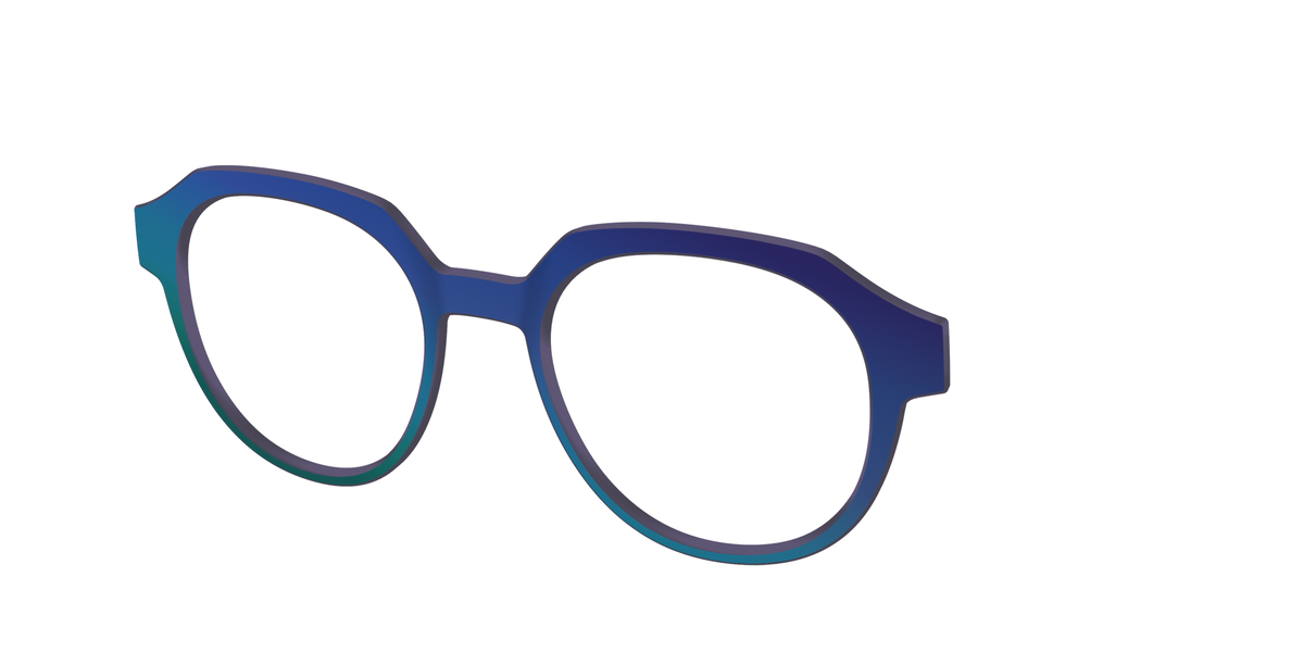 The Peacock Ombre - Angle Top Image - Pair Eyewear