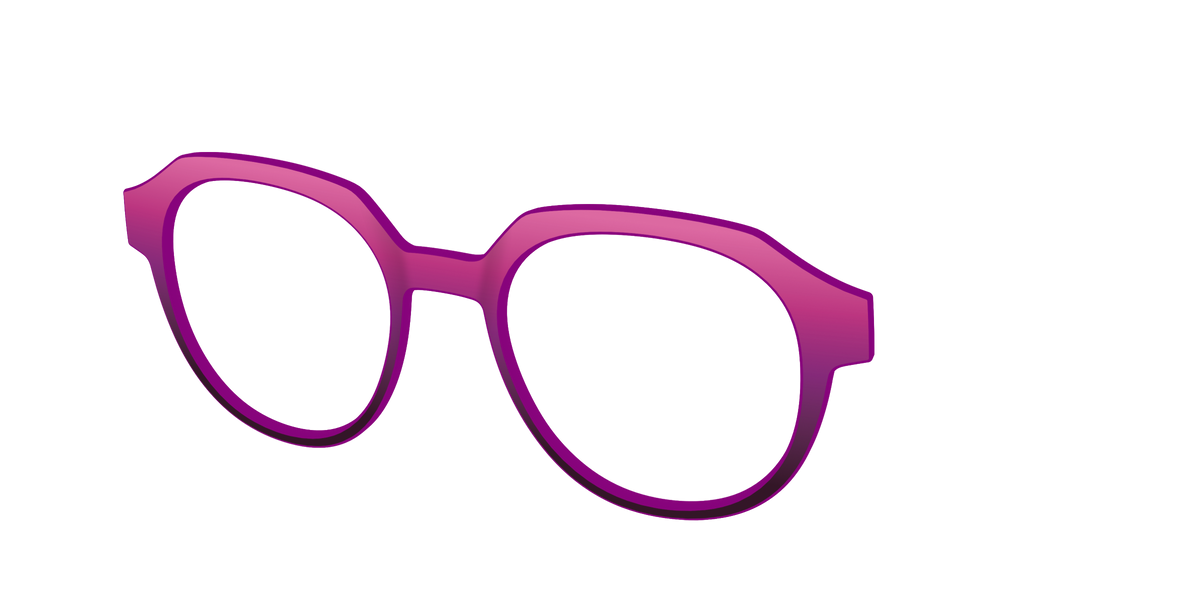 The Pink to Plum Gradient - Angle Top Image - Pair Eyewear