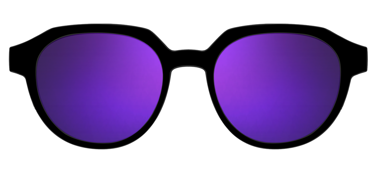 The Polarized Purple Reflective Sun Top - Front Top Image - Pair Eyewear