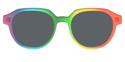 The Polarized Rainbow Gradient Sun Top - Front Top Thumbnail - Pair Eyewear