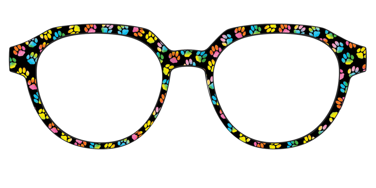 The Rainbow Paw Print - Front Top Image - Pair Eyewear