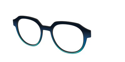 The Royal Blue to Seafoam Gradient - Angle Top Thumbnail - Pair Eyewear