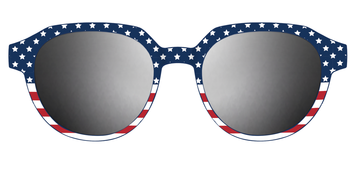 The Polarized Stars & Stripes Sun Top - Front Top Image - Pair Eyewear