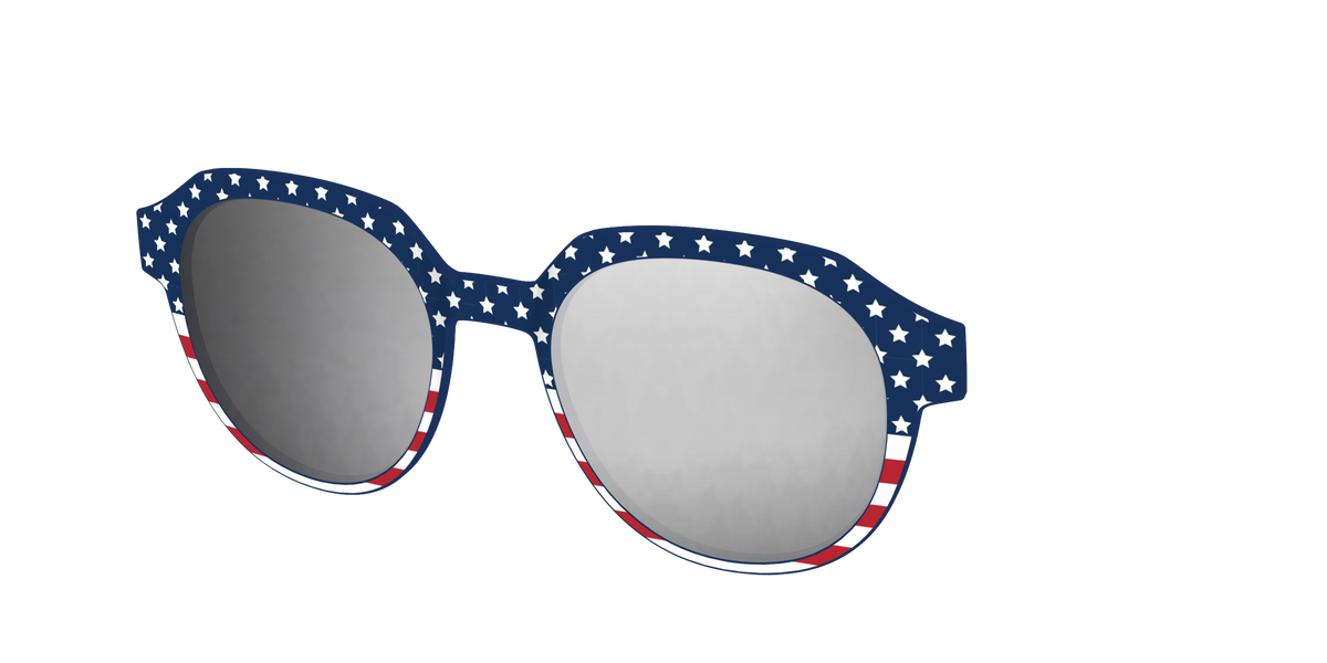 The Polarized Stars & Stripes Sun Top - Angle Top Image - Pair Eyewear