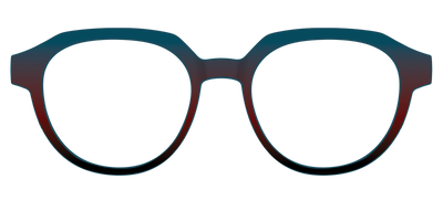The Teal to Espresso Gradient - Front Top Thumbnail - Pair Eyewear