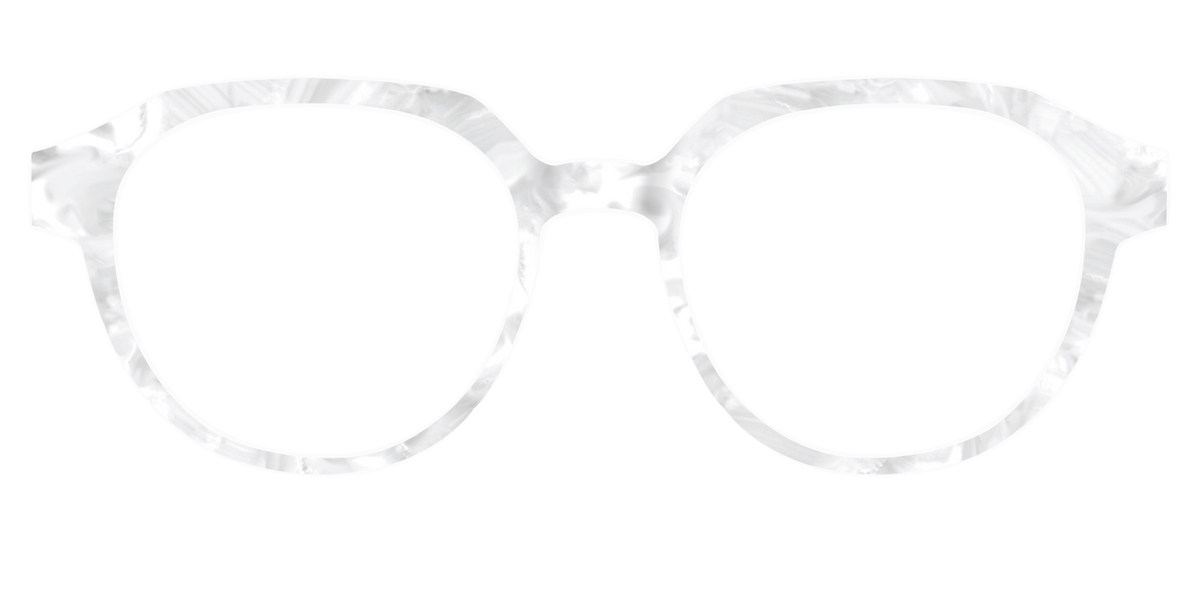 The White Pearlescent - Front Top Image - Pair Eyewear