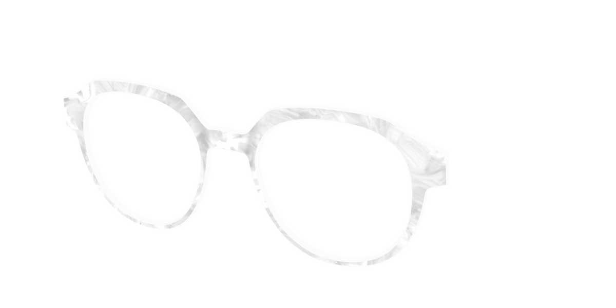 The White Pearlescent - Angle Top Image - Pair Eyewear