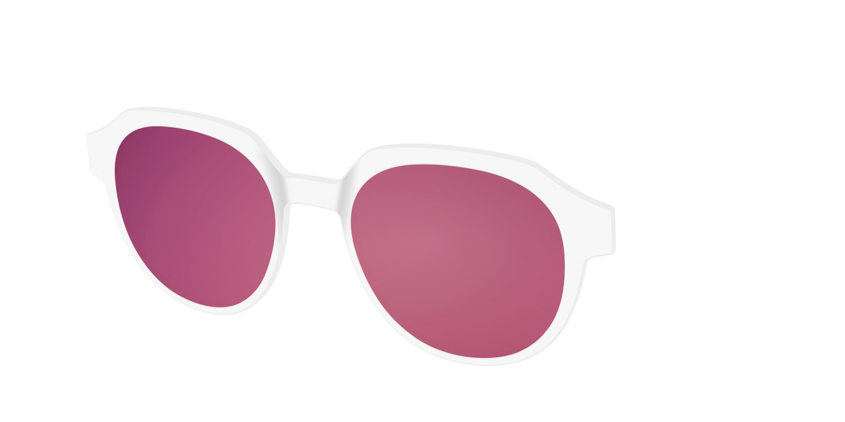 The Polarized White Sun Top - Angle Top Image - Pair Eyewear