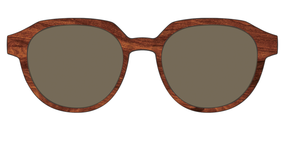 The Polarized Woodgrain Sun Top - Front Top Image - Pair Eyewear