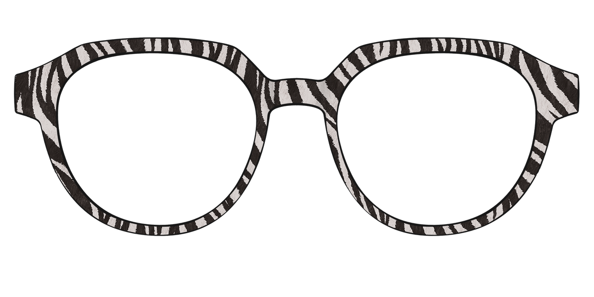 The Zebra Stripes - Front Top Image - Pair Eyewear