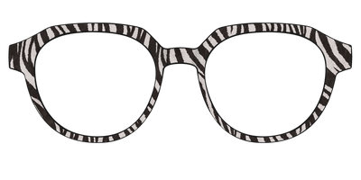 The Zebra Stripes - Front Top Thumbnail - Pair Eyewear