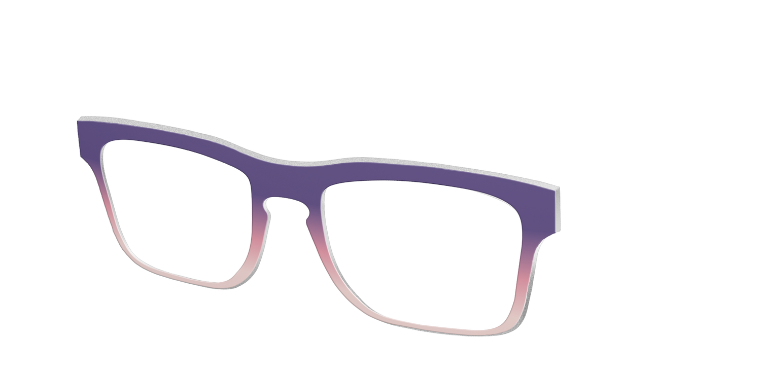The Acai to Blush Gradient - Angle Top Image - Pair Eyewear