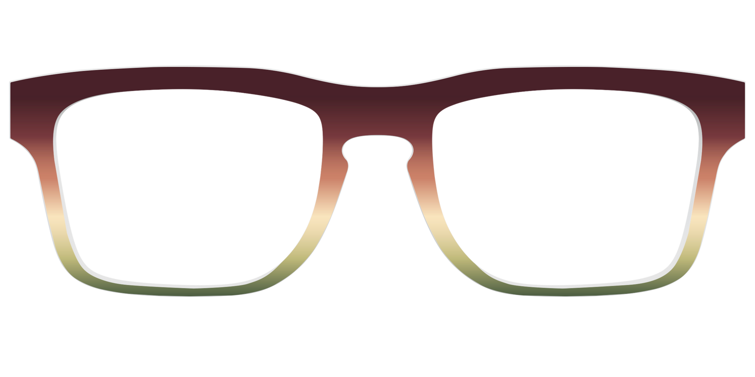 The Acorn to Moss Gradient - Front Top Image - Pair Eyewear
