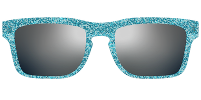 The Polarized Aquamarine Sparkle Sun Top - Front Top Thumbnail - Pair Eyewear