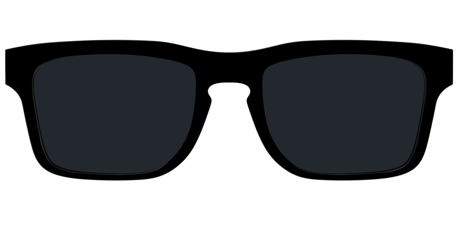 The Non-Polarized Black Sun Top - Front Top Image - Pair Eyewear