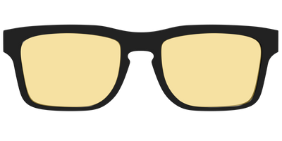 The Black With Citrine Yellow Lens - Front Top Thumbnail - Pair Eyewear
