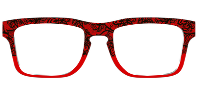 The Blood Red Lace Split - Front Top Thumbnail - Pair Eyewear
