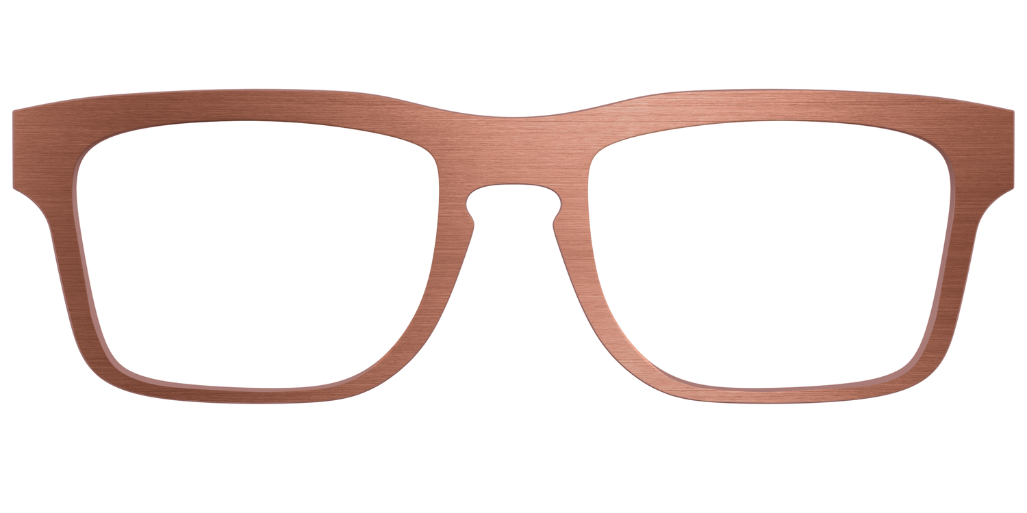 The Brushed Champagne - Front Top Image - Pair Eyewear