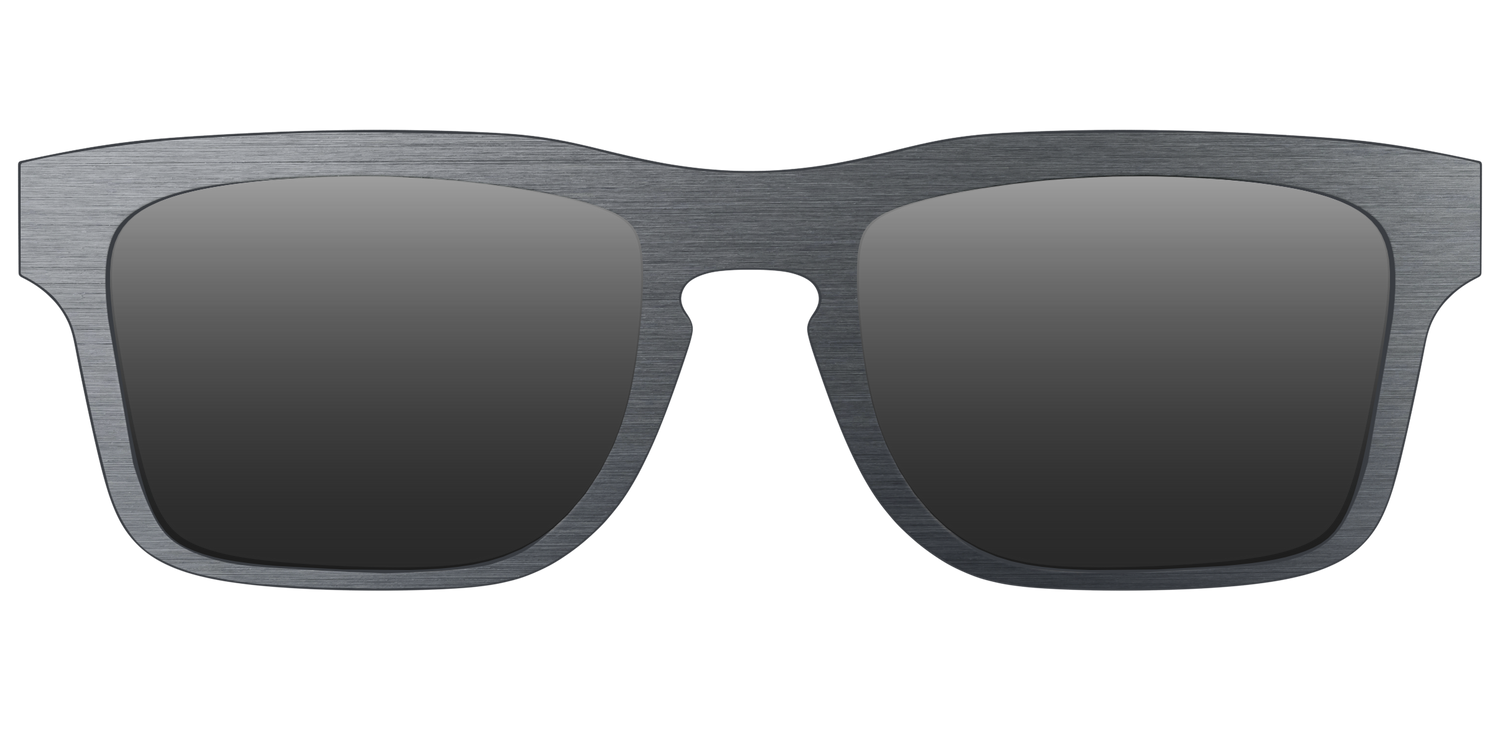 The Polarized Brushed Nickel Sun Top - Front Top Image - Pair Eyewear