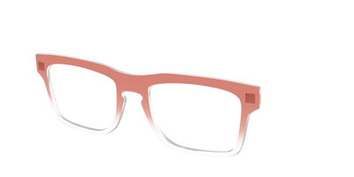 The Burnt Orange Gradient Crystal - Angle Top Thumbnail - Pair Eyewear