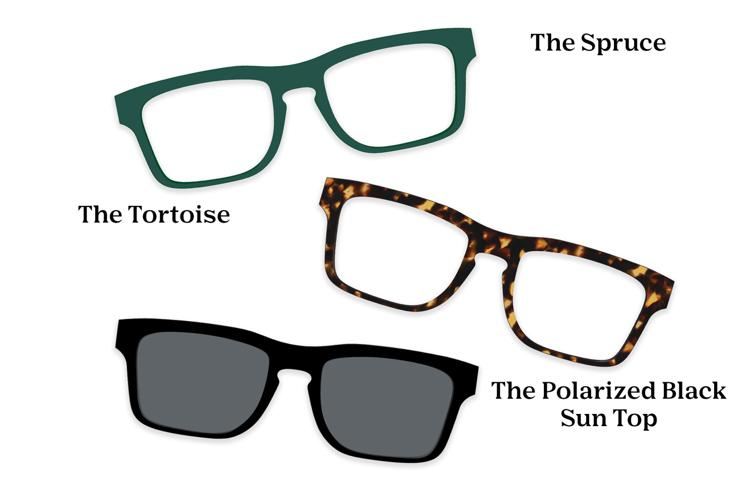 The Drew - Lensless - Pairing Set - Pair Eyewear