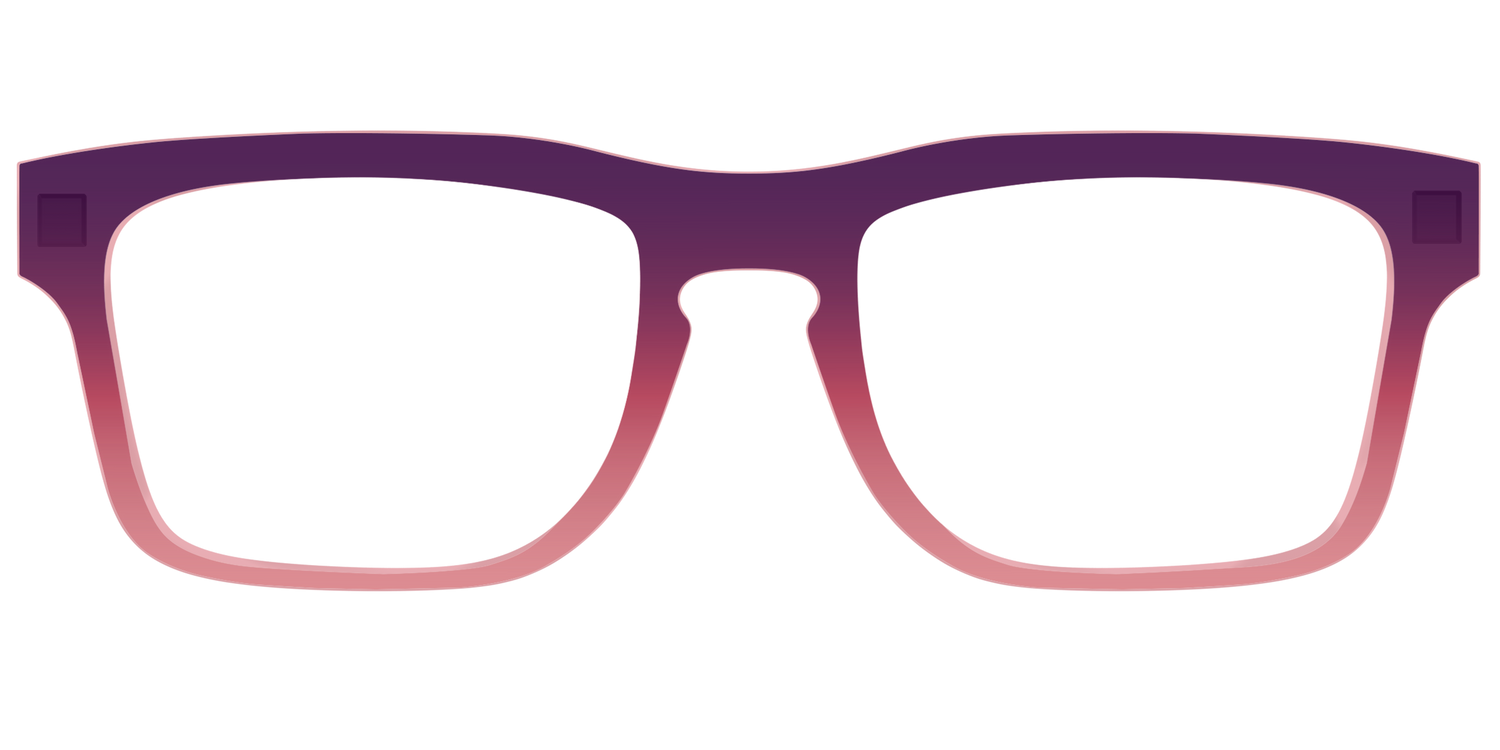 The Desert To Dusk Gradient Crystal - Front Top Image - Pair Eyewear