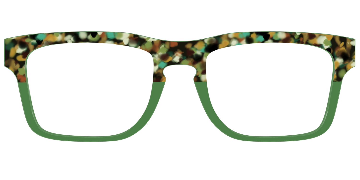 The Forest Tortoise Crystal Split - Front Top Image - Pair Eyewear