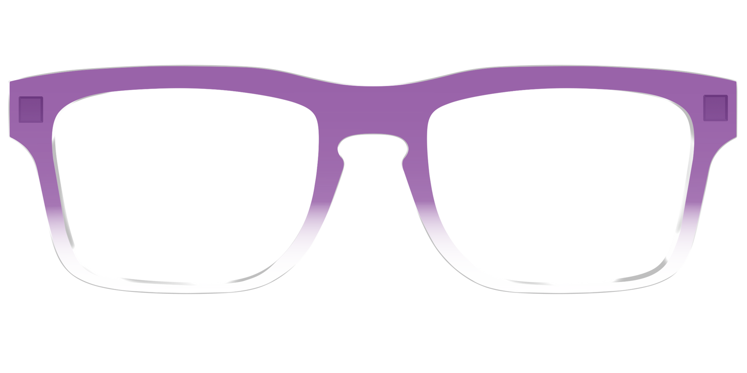 The Grape Gradient Crystal - Front Top Image - Pair Eyewear