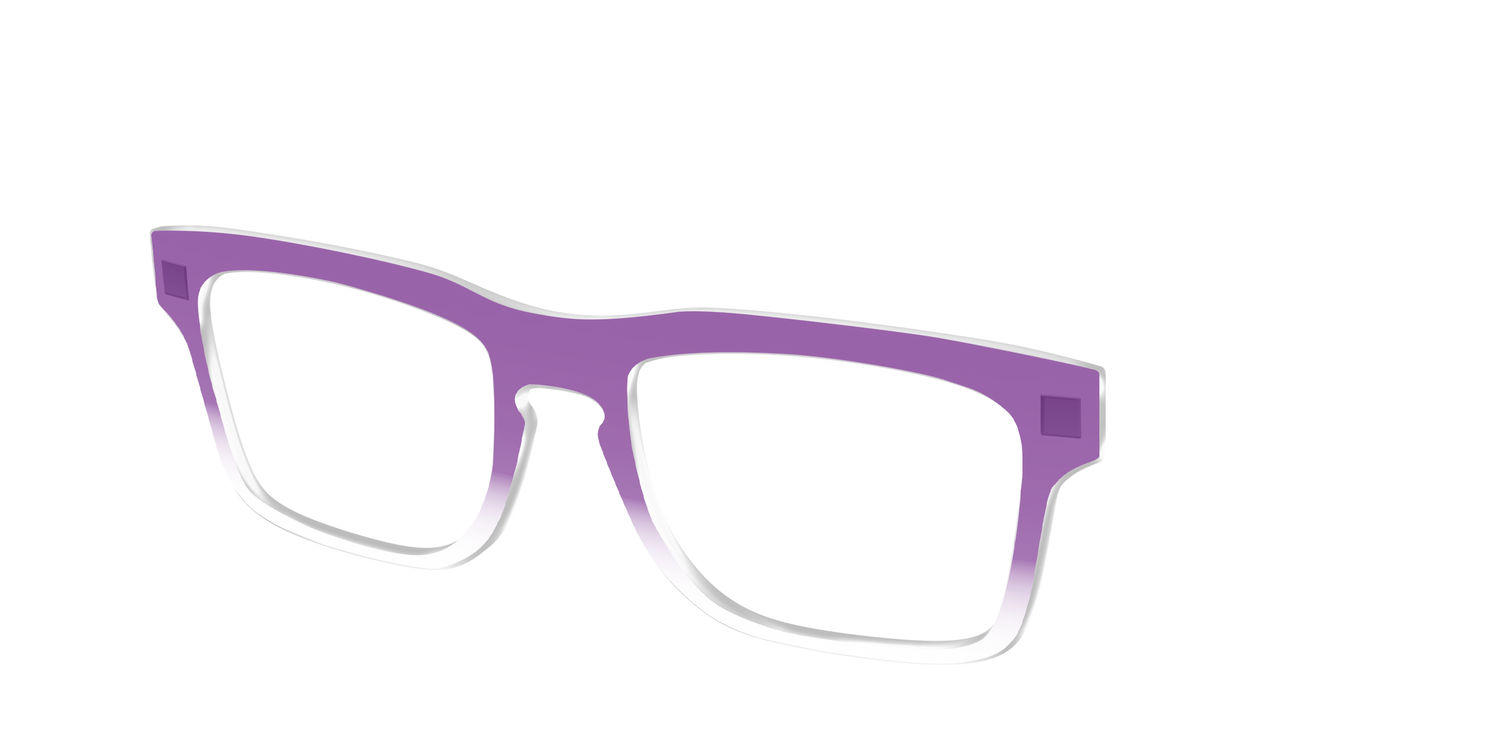 The Grape Gradient Crystal - Angle Top Image - Pair Eyewear